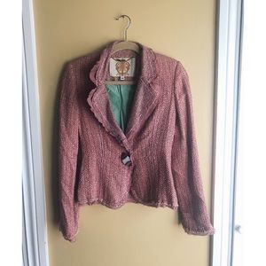 Paola Poggi Pink tweed blazer